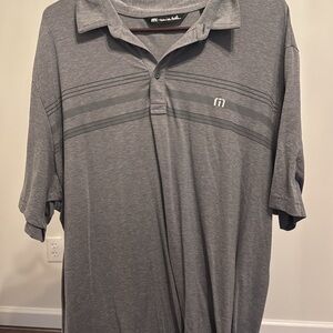 Travis Mathew Charcoal Polo Shirt